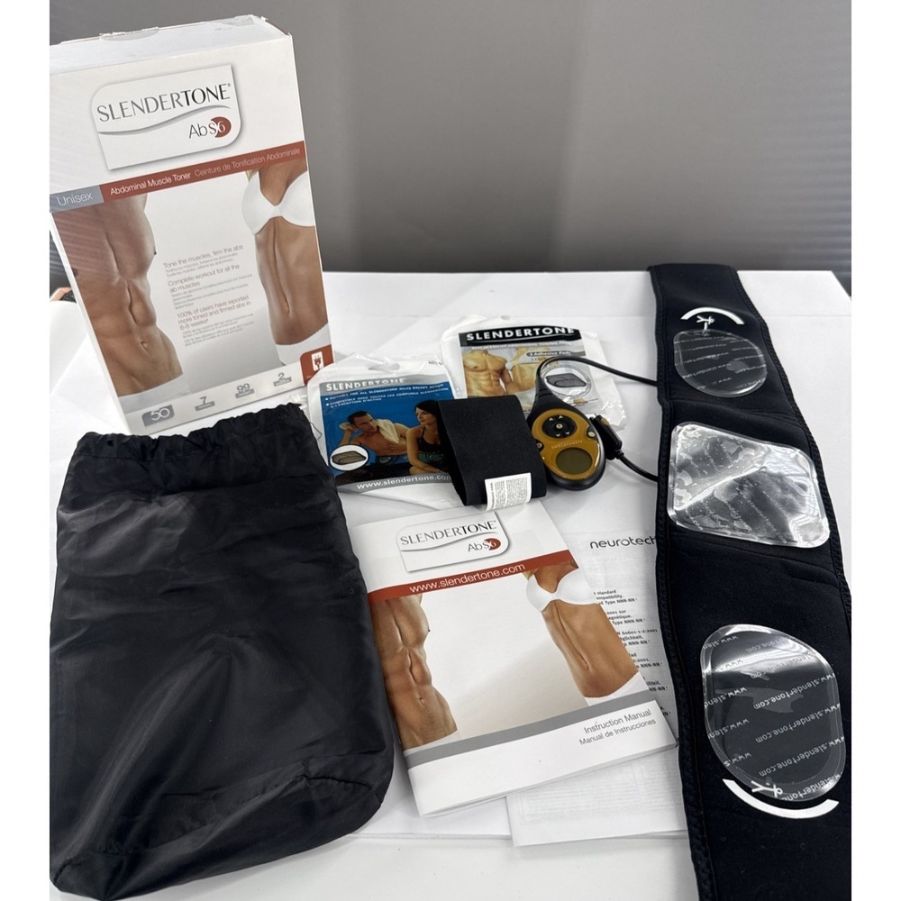 Slendertone Abs6 Stomach Toning Belt, Charger, Charger, Pads